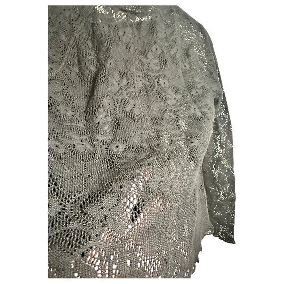 Free People In the Meadow Semisheer Cotton Blend Lace Long Sleeve, Sz XS - Picture 4 of 6
